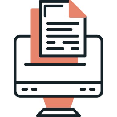 Düz biçimli web sayfası tasarım simgesi