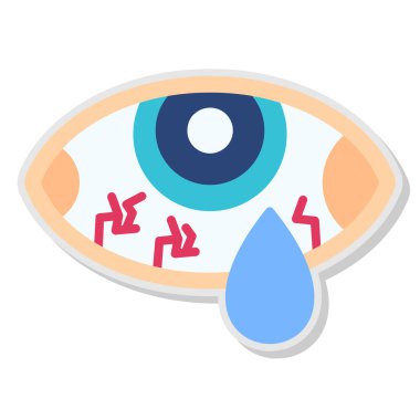 İnsan gözü simgesi, vektör çizimi