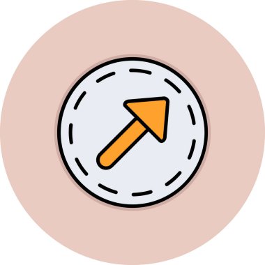 Ok. Web simgesi basit illüstrasyon