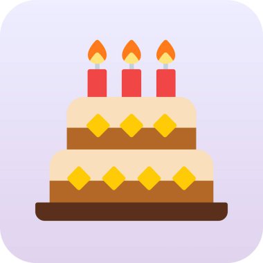 kek ikonu vektör illüstrasyonu