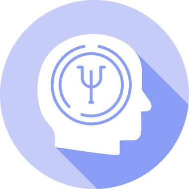 Beyin. Web simgesi basit illüstrasyon