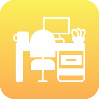 ev ofisinin modern tasarım simgesi