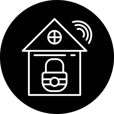 Ev. Web simgesi basit illüstrasyon