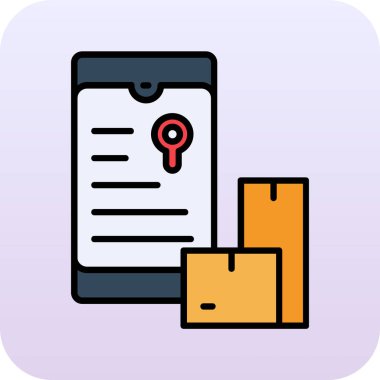 harita gezinme renk vektörü simgesi