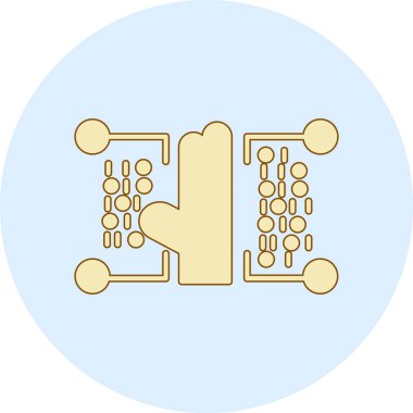 Devre kartı simgesi, teknoloji konsepti