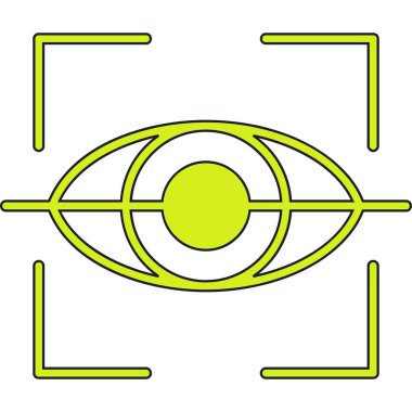 Basit bir göz simgesi. vektör illüstrasyonu