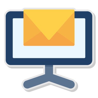 e-posta simgesi düz biçimli