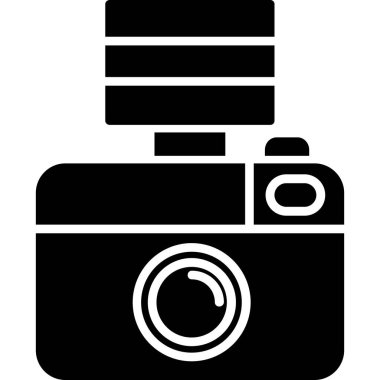 Kamera. Web simgesi basit illüstrasyon