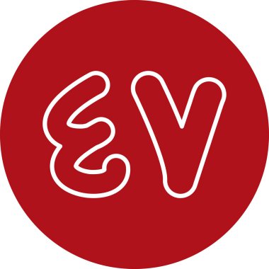 v vektör simgesi tasarımı