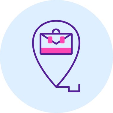 harita simgesi vektör illüstrasyonu