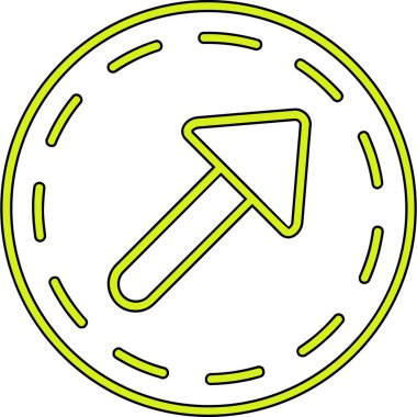 ok yönü ok simgesi ana hat biçiminde