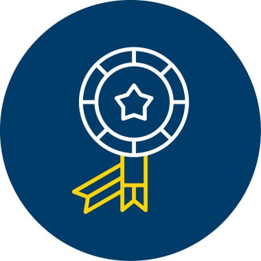 Bir yıldız simgesinin vektör illüstrasyonu