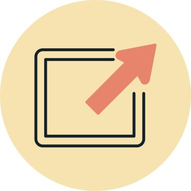 Ok. Web simgesi vektör illüstrasyonu
