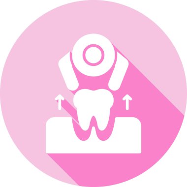 Diş Modern simgesi, vektör illüstrasyonu