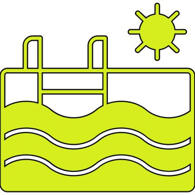 Klima ikonu vektör illüstrasyonu