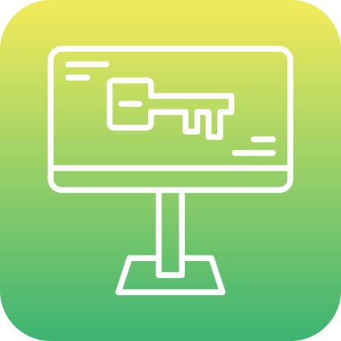 bilgisayar web simgesi, vektör illüstrasyonu