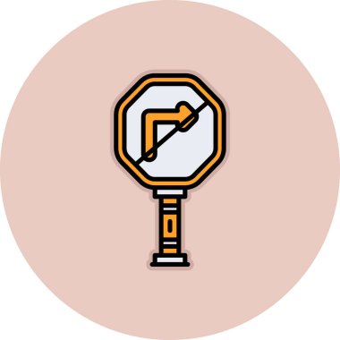 Modern simgenin vektör illüstrasyonu