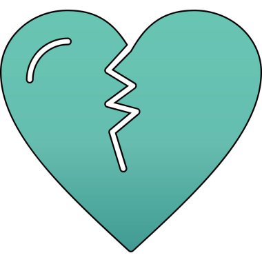 Kırık kalp ve kırık işaret