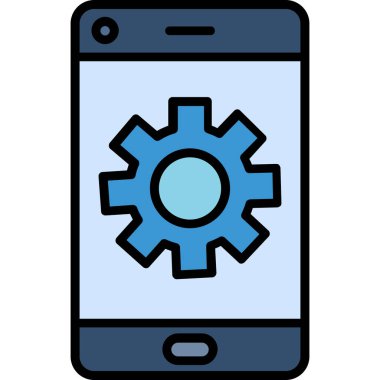 Smartphone Simgesi, vektör illüstrasyonu