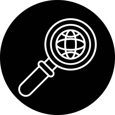 Seo modern simgesinin vektör illüstrasyonu, teknoloji simgesi