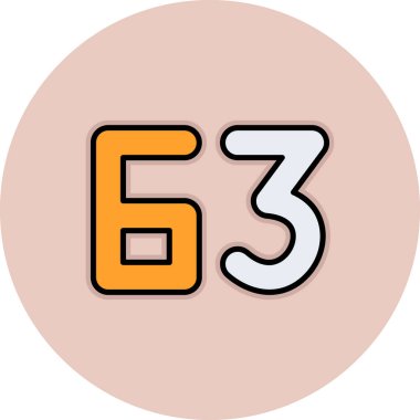 number 5 icon, vector illustration