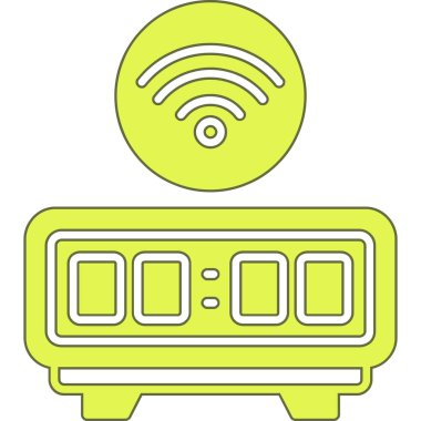 router simgesi vektör illüstrasyonu