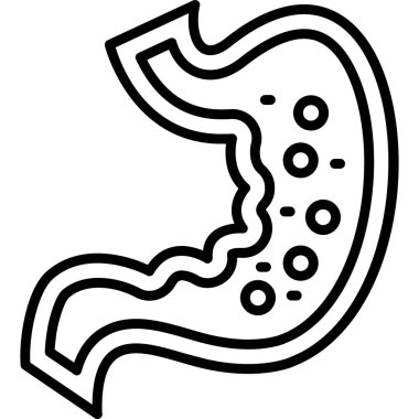 Mide simgesi, basit tarzı