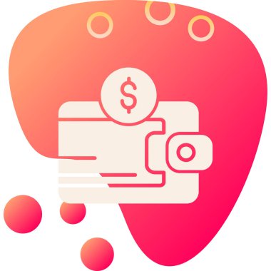 Dolar. Web simgesi basit illüstrasyon