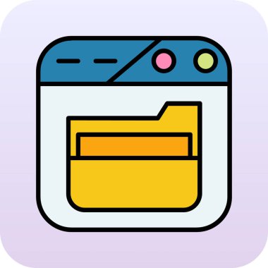 Beyaz arkaplanda izole edilmiş kontrol listesi simgesiyle dizin dizini dolduruldu. vektör