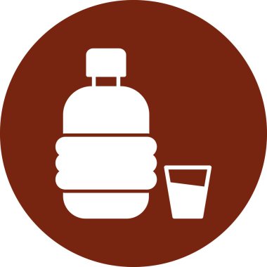 Moda tarzı izole edilmiş arkaplanda içki simgesi