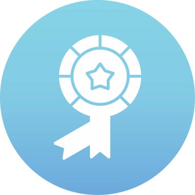 Madalya web simgesi basit tasarım