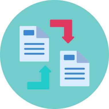 Dosya. Web simgesi basit illüstrasyon