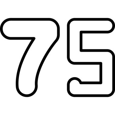 7 numaralı simge tasarımı. 9 rakamı tarafından desteklenen 60