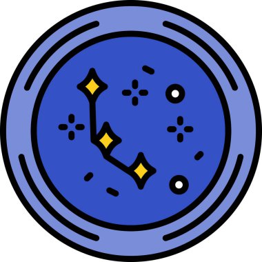 Ay. Web simgesi basit illüstrasyon