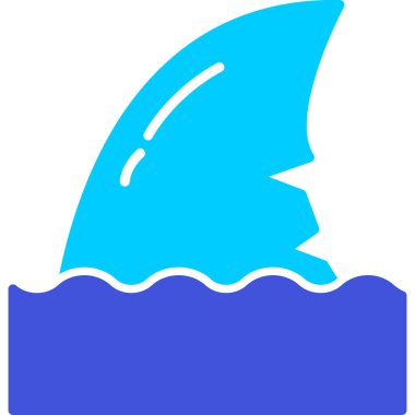 Su dalgası simgesi. vektör çizim