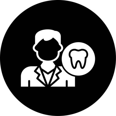 vektör dişçi simgesi illüstrasyonu