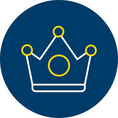 taç simgesi vektör illüstrasyonu