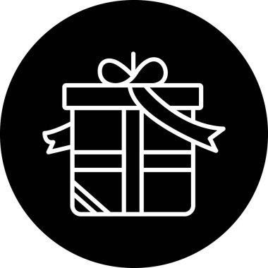 Hediye. Web simgesi basit illüstrasyon