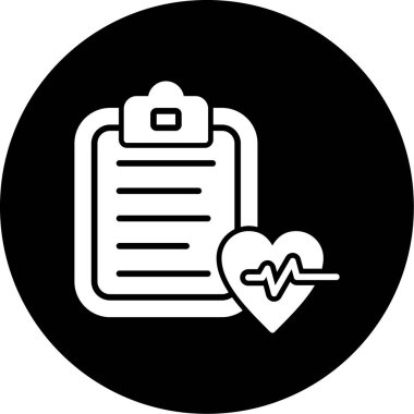 Kalp simgesi olan pano, basit vektör illüstrasyonu