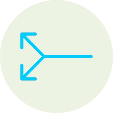 Yön oku. Web simgesi basit illüstrasyon