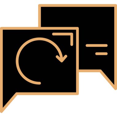 Konuşma baloncuğu simgesinin vektör çizimi