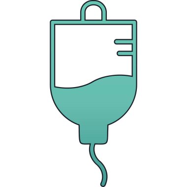 Kan bağışı simgesi olan tıbbi çanta.