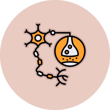 DNA 'nın vektör düz biçim simgesi