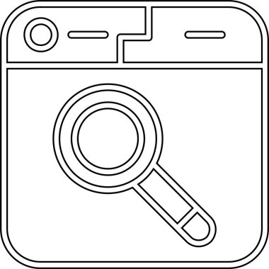 arama motoru optimizasyon simgesi ana hat biçiminde