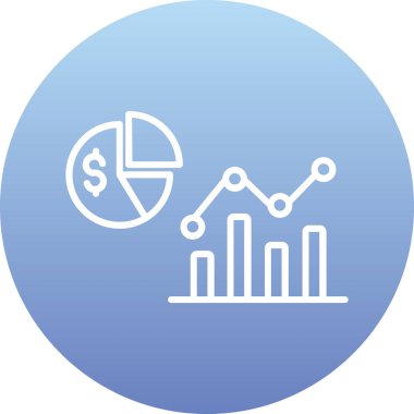 business graph vektör simgesi modern basit tasarım illüstrasyonu