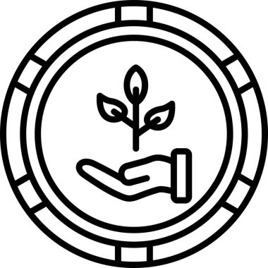 Bir ağaç simgesinin vektör illüstrasyonu