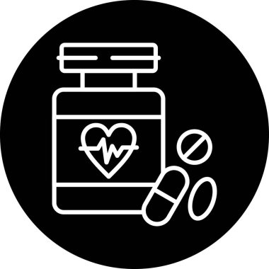 Tıbbi modern simgenin vektör illüstrasyonu