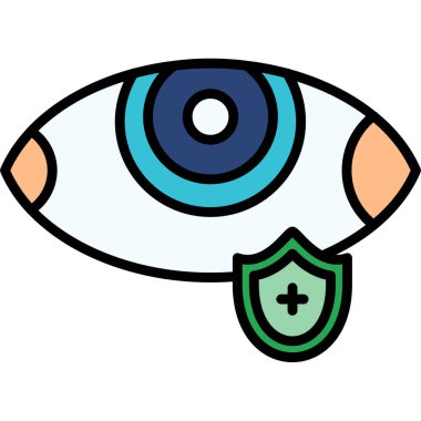 Göz simgesi vektör illüstrasyonu