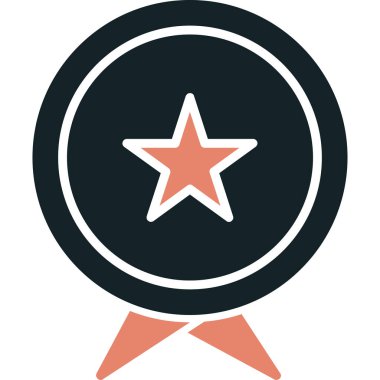 Rozet. Web simgesi basit illüstrasyon