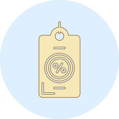 İndirim. Web simgesi basit illüstrasyon